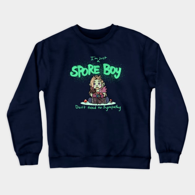 Spore Boy Crewneck Sweatshirt by DivineandConquer